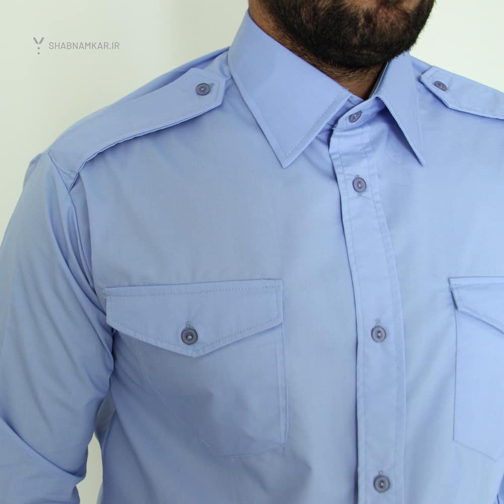 پیراهن ساده تشریفات آبی روشن شبنم