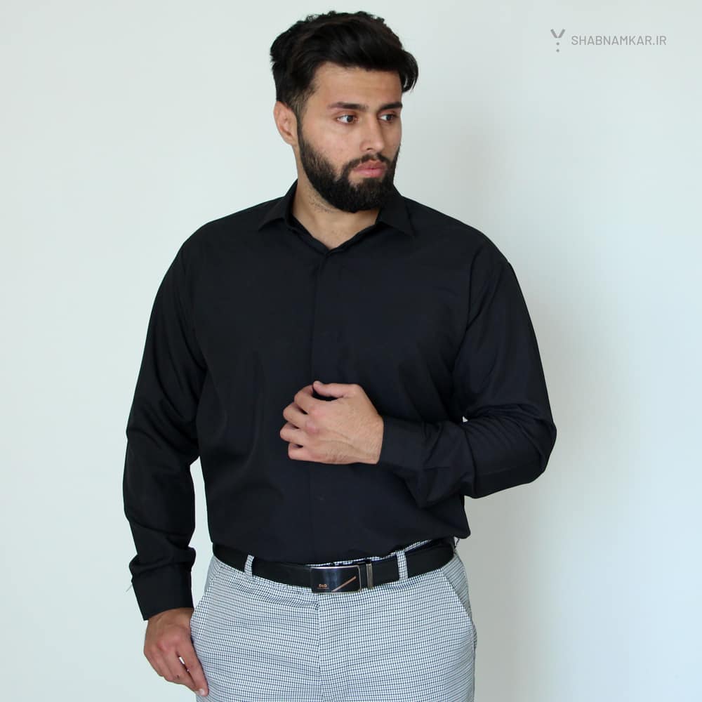 پیراهن مردانه ساده شبنم