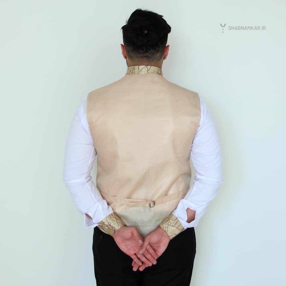 جلیقه فرم رستورانی طلایی شبنم