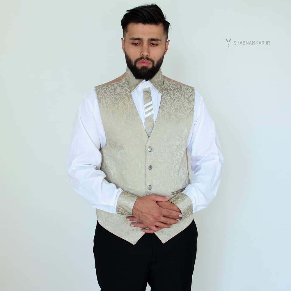 جلیقه فرم رستورانی زیتونی شبنم