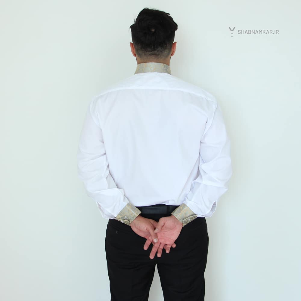 پیراهن مردانه کرواتی زیتونی شبنم