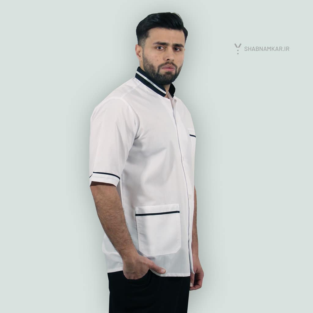 روپوش مردانه رستورانی شبنم سفید