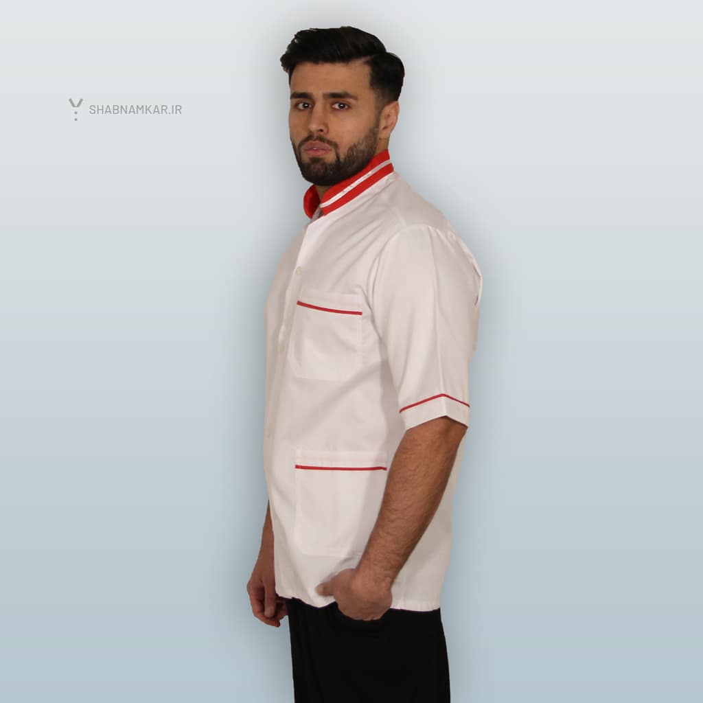 روپوش مردانه رستورانی شبنم سفید
