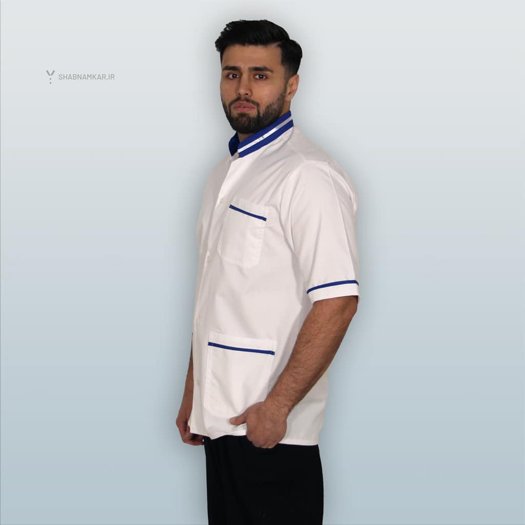 روپوش مردانه رستورانی شبنم سفید