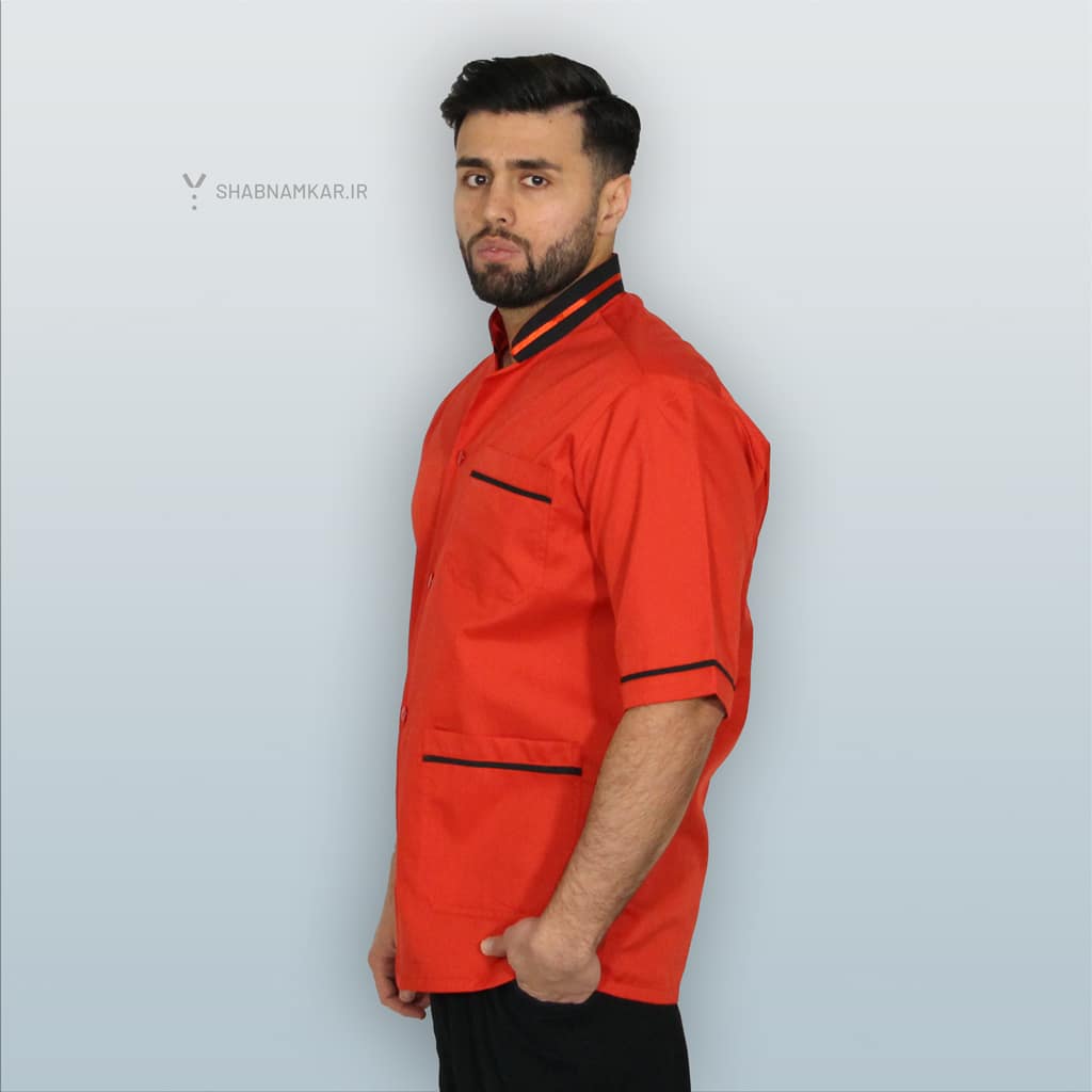 روپوش مردانه رستورانی شبنم قرمز