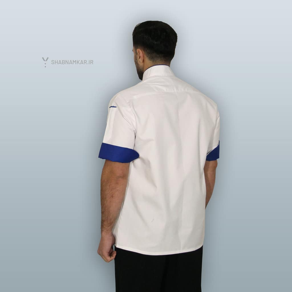لباس فرم سرآشپز مردانه جیبدار دو لایه شبنم